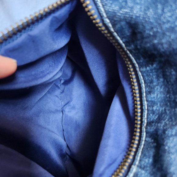 Denim/ Leather Crossbody Bag - Picture 12 of 16